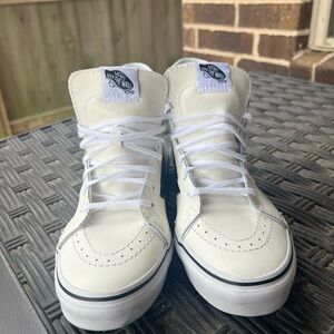 Vans White High-Top Athletic Shoes